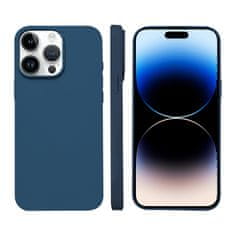 FreakinGood Silikonski ovitek za iPhone 14 Pro Max z magnetnim obročem (kraljevsko modra)