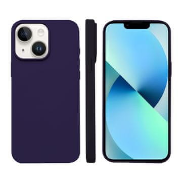 FreakinGood Silikonski ovitek za iPhone 13 z magnetnim obročem (temna škrlatna)