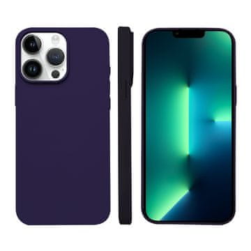 FreakinGood Silikonski ovitek za iPhone 13 Pro z magnetnim obročem (temna škrlatna)