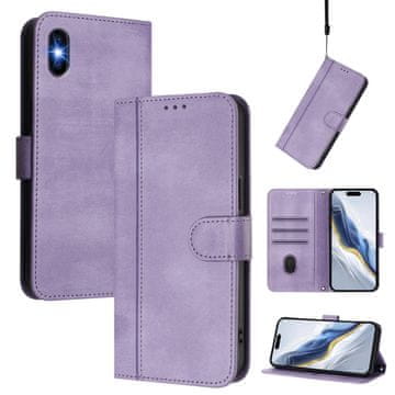 FreakinGood Preklopni ovitek iz umetnega usnja za iPhone X / XS (vijolična)