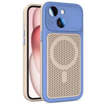 FreakinGood Zaščitni ovitek za iPhone 15 z magnetnim obročem (modra)
