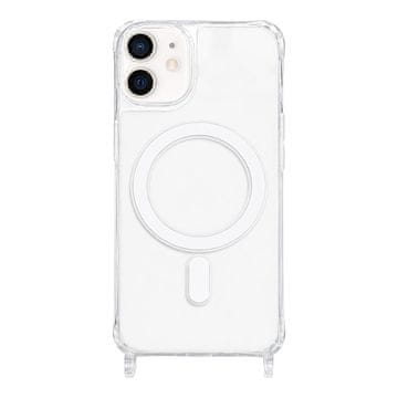 FreakinGood Akrilni/TPU ovitek za iPhone 11 z magnetnim obročem in odprtinama za vrvico (pregleden)