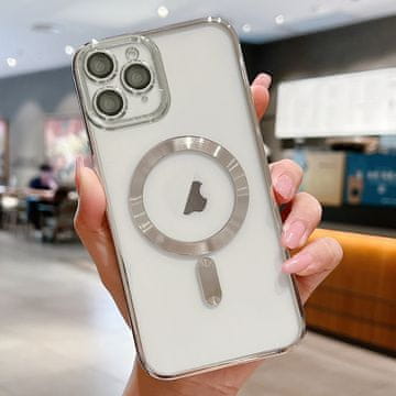 FreakinGood Zaščitni ovitek za iPhone 11 Pro z magnetnim obročem (Srebro)