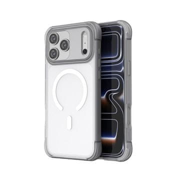 FreakinGood Hibridni PC/TPU ovitek za iPhone 17 Pro Max z magnetnim obročem (bela)