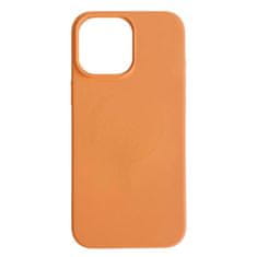 FreakinGood Silikonski ovitek za iPhone 14 z magnetnim obročem (oranžna)