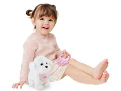 Sprehod za pse bele barve z učinki kabla 22 cm