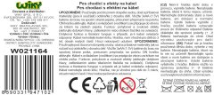 Sprehod za pse bele barve z učinki kabla 22 cm