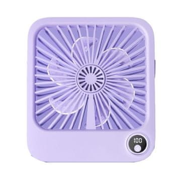 MG W30 brezžični namizni ventilator, vijoličen