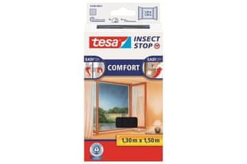 Tesa Mreža proti mrčesu mreža proti mrčesu 1,3 x 1,5 m, antracit, Comfort