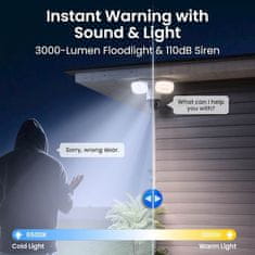 Reolink TrackFlex Floodlight F850W IP kamera, 8MP, 4K, 6x Zoom, IR 30m, AI (WCTFXPT4K01)