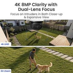 Reolink TrackFlex Floodlight F850W IP kamera, 8MP, 4K, 6x Zoom, IR 30m, AI (WCTFXPT4K01)