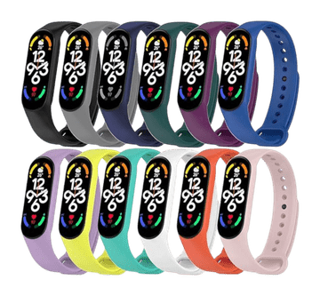 Infostyle Nadomestni pašček za pametno uro "Baaletc" Xiaomi Mi Band 7 Siva