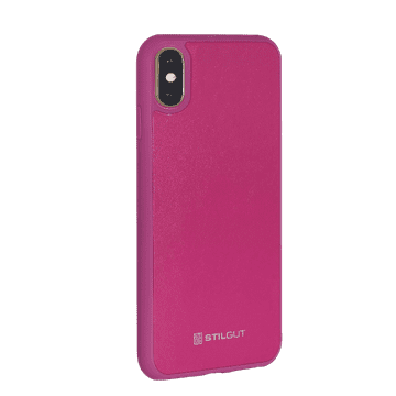 Infostyle Ovitek za telefon "StilGut" iPhone XS z usnjem Roza