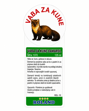 Roland Damarol tekoča vaba za kune, jazbece in rakune 125 ml