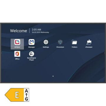 Viewsonic CDE6514-2C 65" (165,1cm) 4K TFT HDMI/WiFi ProAV 24/7 AND14 zvočniki brezžični informacijski monitor
