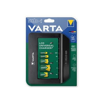 Varta VARTA polnilnik LCD UNIVERSAL CHARGER + 57688 9 V, R14, R20 (brez akumulatorjev)