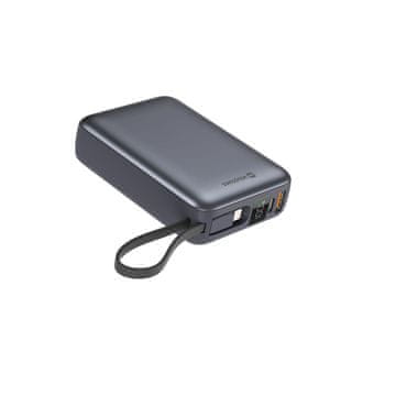 SWISSTEN Swissten POWER BANK 20.000 mAh prenosna baterija z vgrajenim USB-C/Lightning kablom