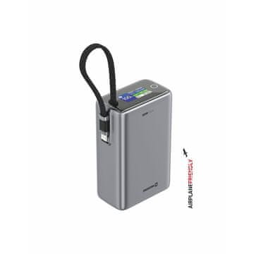 SWISSTEN SWISSTEN 25000 mAh 100W prenosna baterija z vgrajenim USB-C kablom