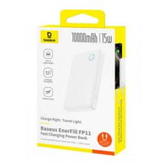 BASEUS BASEUS EnerFill FP11 prenosna baterija 10.000 mAh 15W - bela