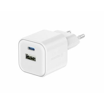 SWISSTEN Swissten GaN 1x USB-C PD 35W, 1x USB-A 27W polnilec, bel