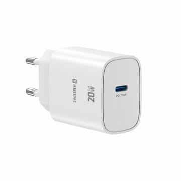 SWISSTEN Swissten Edge GaN 1x USB-C 20W polnilec, bel