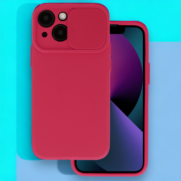 Infostyle Silikonski ovitek "Camshield Soft" za Xiaomi Redmi Note 11s Temno rdeča / TPU silikon