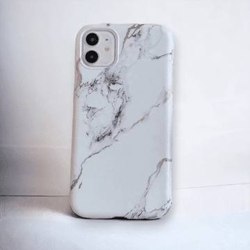 Infostyle Silikonski ovitek "Marble" za iPhone 11/XR Bela / TPU silikon