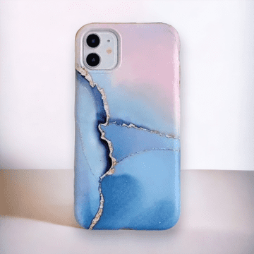 Infostyle Silikonski ovitek "Marble" za iPhone 11 Pro Max/XS Max Svetlo modra / TPU silikon