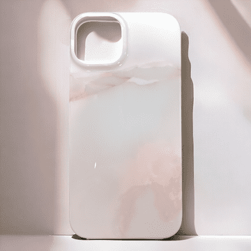 Infostyle Silikonski ovitek "Marble" za iPhone 14 Svetlo siva / TPU silikon