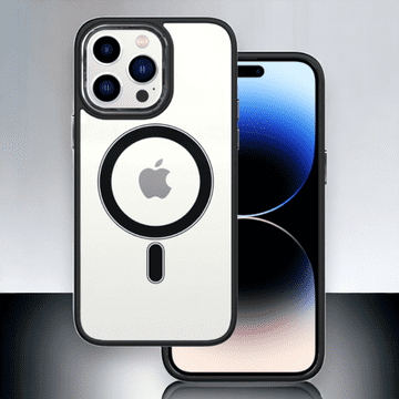 Infostyle Ovitek "Magnetic Clear - MagSafe" za iPhone 11 Pro/XS/X Črna / PC + TPU silikon