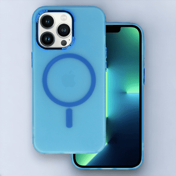 Infostyle Ovitek "Magnetic Frosted - MagSafe" za iPhone 11 Pro/XS/X Svetlo modra / TPU silikon
