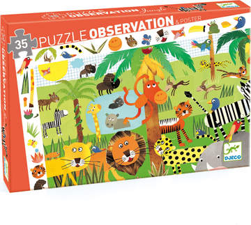 Djeco Jungle Puzzle 35 kosov