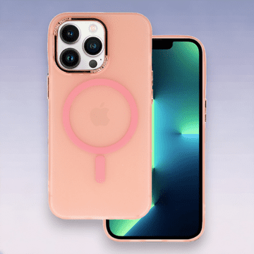 Infostyle Ovitek "Magnetic Frosted - MagSafe" za iPhone 13 Pro Svetlo roza / TPU silikon