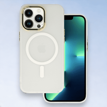 Infostyle Ovitek "Magnetic Frosted - MagSafe" za iPhone 14 Pro Max Bela / TPU silikon