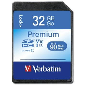 Verbatim VERBATIM PREMIUM U1 SDHC KARTICA 32 GB V10 ZA FOTOAPARATE, KABELSKO SNEMANJE VIDEO POSNETKOV
