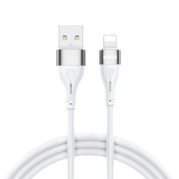 Infostyle BWOO X280L USB na Lightning kabel 1 m 3A bel Bela