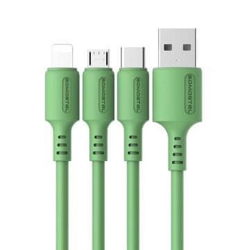 Infostyle Polnilni in podatkovni kabel Nora C Zelena