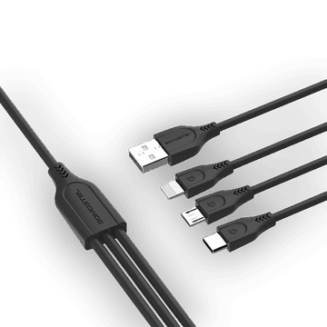 Infostyle Polnilni in podatkovni kabel 3v1 Črna
