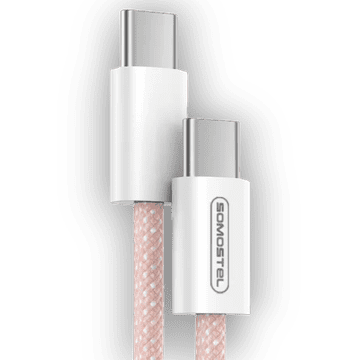 Infostyle Polnilni in podatkovni kabel USB C- USB C v 3 barvah Roza