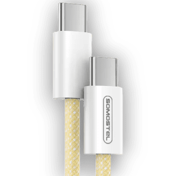 Infostyle Polnilni in podatkovni kabel USB C- USB C v 3 barvah Rumena