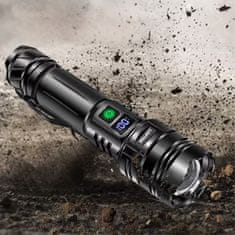 shumee LED svetilka 20000LM polnilna prenosna baterija 5000 mAh z zoomom, vodoodporna