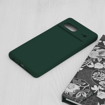 Infostyle Silikonski ovitek "Soft Edge" za Google Pixel 7 Temno zelena / TPU silikon