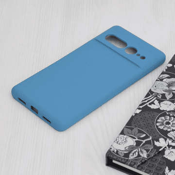 Infostyle Silikonski ovitek "Soft Edge" za Google Pixel 7 Pro Svetlo modra / TPU silikon