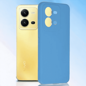 Infostyle Silikonski ovitek "Soft Edge" za Vivo X80 Lite Svetlo modra / TPU silikon