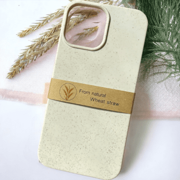 Infostyle Ovitek iz naravnega materiala "Natural" za iPhone 13/14/15 Bela / EKO