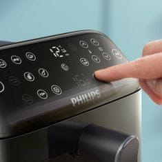 shumee Cvrtnik na vroč zrak PHILIPS Ovi Stacked Dual Basket Airfryer NA462/80 črne/svileno bele/svileno bež/bakrene barve