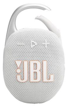 shumee JBL Clip 5 Bluetooth zvočnik bele barve