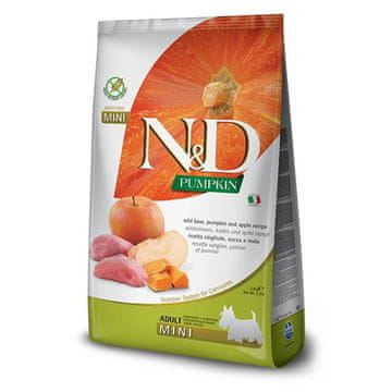 Farmina FARMINA N&D GF PUMPKIN BOAR&APPLE ADULT MINI suha hrana za pse 2,5 kg