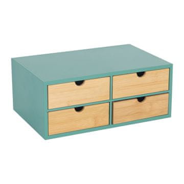 Northix Organizator za mizo s 4 bambusovimi predali