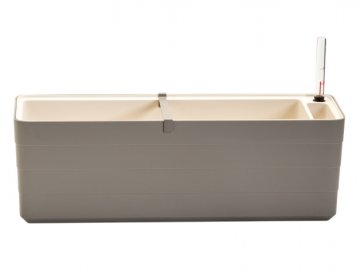 Plastia samooskrbni zabojček Berberis - sivkasta + slonokoščena 60 cm